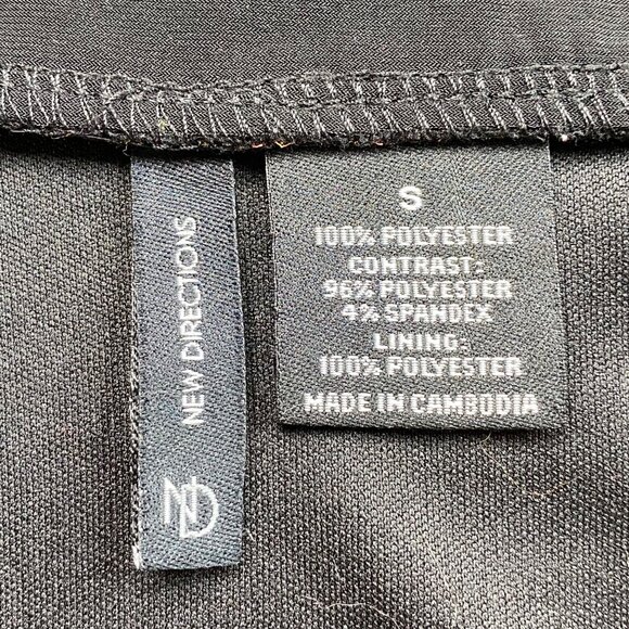 New Directions Top Womens S‎ Sleeveless Layered Blouse Multicolor Abstract Flowy - Picture 4 of 13